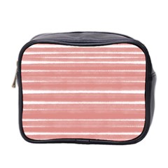 Bandes Peinture Rose Mini Toiletries Bag (two Sides) by kcreatif