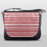 Bandes Peinture Rose Messenger Bag Front