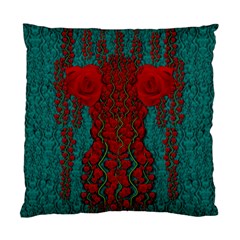 Lianas Of Roses In The Rain Forrest Standard Cushion Case (one Side) by pepitasart