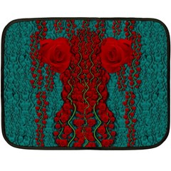 Lianas Of Roses In The Rain Forrest Fleece Blanket (mini) by pepitasart