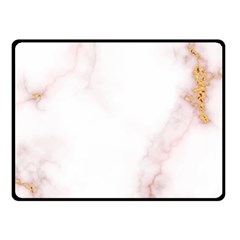 Pink And White Marble Texture With Gold Intrusions Pale Rose Background Fleece Blanket (small) by genx