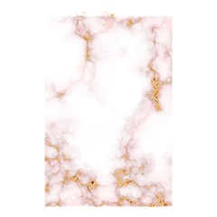 Pink And White Marble Texture With Gold Intrusions Pale Rose Background Shower Curtain 48  X 72  (small)  by genx