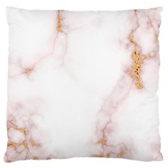 Pink And White Marble Texture With Gold Intrusions Pale Rose Background Standard Flano Cushion Case (two Sides) by genx