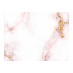 Pink And White Marble Texture With Gold Intrusions Pale Rose Background Double Sided Flano Blanket (mini)  by genx