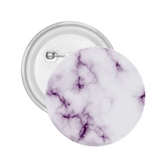 White Marble Violet Purple Veins Accents Texture Printed Floor Background Luxury 2 25  Buttons by genx