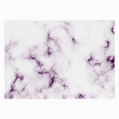 White Marble Violet Purple Veins Accents Texture Printed Floor Background Luxury Large Glasses Cloth by genx