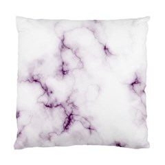 White Marble Violet Purple Veins Accents Texture Printed Floor Background Luxury Standard Cushion Case (one Side) by genx