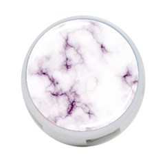 White Marble Violet Purple Veins Accents Texture Printed Floor Background Luxury 4-port Usb Hub (two Sides) by genx