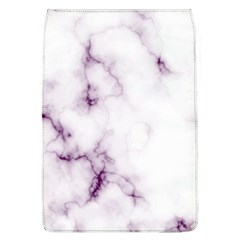 White Marble Violet Purple Veins Accents Texture Printed Floor Background Luxury Removable Flap Cover (l) by genx