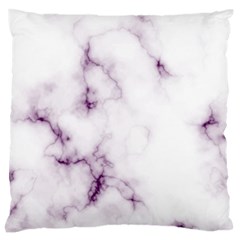 White Marble Violet Purple Veins Accents Texture Printed Floor Background Luxury Large Flano Cushion Case (two Sides) by genx