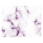 White Marble violet purple veins accents texture printed floor background luxury Double Sided Flano Blanket (Large)  80 x60  Blanket Front