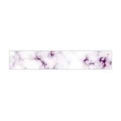 White Marble Violet Purple Veins Accents Texture Printed Floor Background Luxury Flano Scarf (mini) by genx