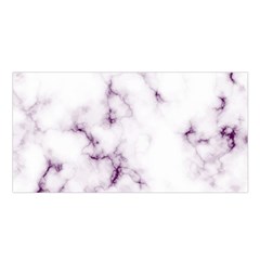 White Marble Violet Purple Veins Accents Texture Printed Floor Background Luxury Satin Shawl by genx