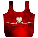 Love, Wonderful Elegant Heart Full Print Recycle Bag (XL) Front