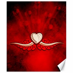 Love, Wonderful Elegant Heart Canvas 20  X 24  by FantasyWorld7