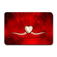 Love, Wonderful Elegant Heart Small Doormat  by FantasyWorld7