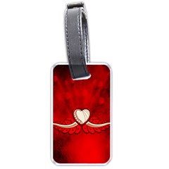 Love, Wonderful Elegant Heart Luggage Tag (one Side) by FantasyWorld7