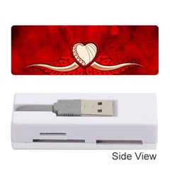 Love, Wonderful Elegant Heart Memory Card Reader (stick) by FantasyWorld7