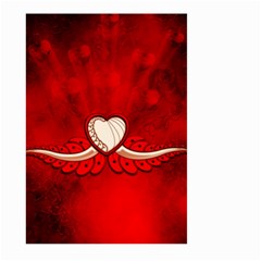 Love, Wonderful Elegant Heart Large Garden Flag (two Sides) by FantasyWorld7