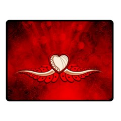 Love, Wonderful Elegant Heart Double Sided Fleece Blanket (small)  by FantasyWorld7