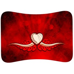 Love, Wonderful Elegant Heart Velour Seat Head Rest Cushion by FantasyWorld7