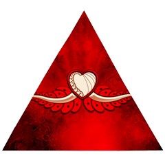 Love, Wonderful Elegant Heart Wooden Puzzle Triangle by FantasyWorld7