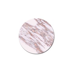 Marble With Metallic Rose Gold Intrusions On Gray White Stone Texture Pastel Pink Background Golf Ball Marker by genx