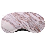 Marble with Metallic Rose Gold intrusions on gray white Stone texture Pastel Pink Background Sleeping Mask Front