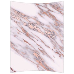 Marble With Metallic Rose Gold Intrusions On Gray White Stone Texture Pastel Pink Background Back Support Cushion by genx