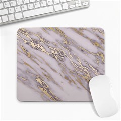 Marble With Metallic Gold Intrusions On Gray White Stone Texture Pastel Rose Pink Background Large Mousepads by genx