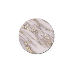 Marble With Metallic Gold Intrusions On Gray White Stone Texture Pastel Rose Pink Background Golf Ball Marker (4 Pack) by genx