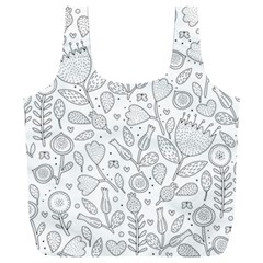 Floral Pattern Full Print Recycle Bag (xxxl)