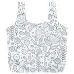 Floral pattern Full Print Recycle Bag (XXXL) Back