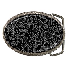 Floral Pattern Belt Buckles