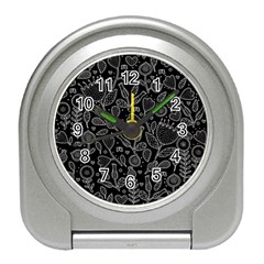 Floral Pattern Travel Alarm Clock by Valentinaart