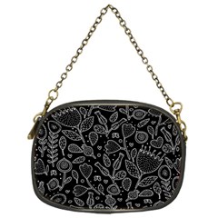 Floral Pattern Chain Purse (one Side) by Valentinaart