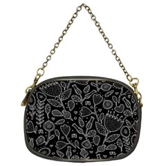 Floral Pattern Chain Purse (two Sides) by Valentinaart