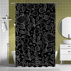 Floral Pattern Shower Curtain 48  X 72  (small)  by Valentinaart