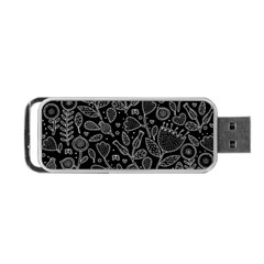 Floral Pattern Portable Usb Flash (one Side) by Valentinaart