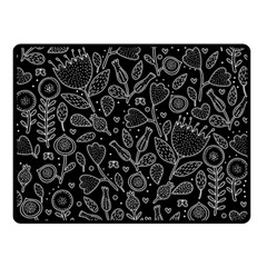 Floral Pattern Double Sided Fleece Blanket (small)  by Valentinaart