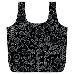 Floral Pattern Full Print Recycle Bag (xl) by Valentinaart