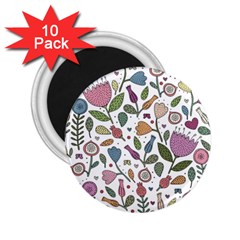 Floral Pattern 2 25  Magnets (10 Pack)  by Valentinaart