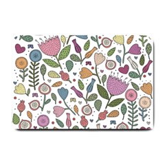 Floral Pattern Small Doormat  by Valentinaart