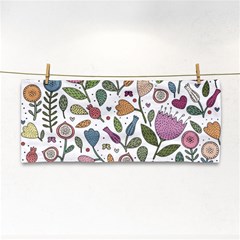 Floral Pattern Hand Towel by Valentinaart