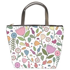 Floral Pattern Bucket Bag by Valentinaart