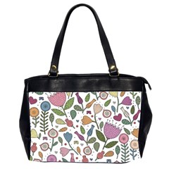 Floral Pattern Oversize Office Handbag (2 Sides)