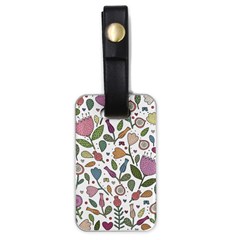 Floral Pattern Luggage Tag (one Side) by Valentinaart