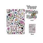 Floral pattern Playing Cards 54 Designs (Mini) Front - Spade3