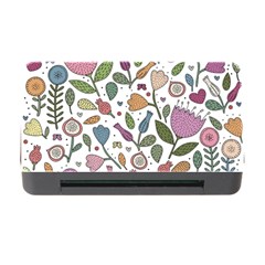 Floral Pattern Memory Card Reader With Cf by Valentinaart