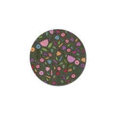 Floral Pattern Golf Ball Marker (4 Pack) by Valentinaart